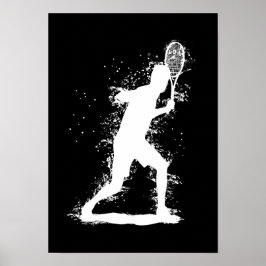 Poster Tenista - Arte em Aquarela Abstrata