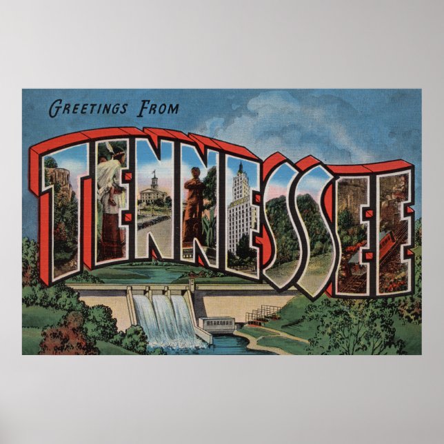 Póster Tennessee (Dam)Large Letter ScenesTennessee (Frente)