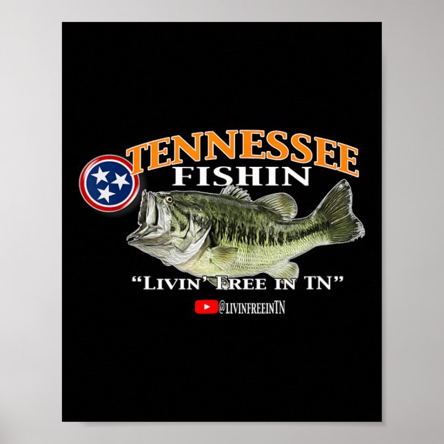 Poster Tennessee Fishin Byb Hog Slab Fisheries (Frente)