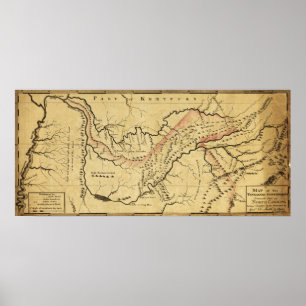 Póster Tennessee GovernmentPanoramic MapTennessee