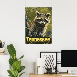 Poster Tennessee Raccoon