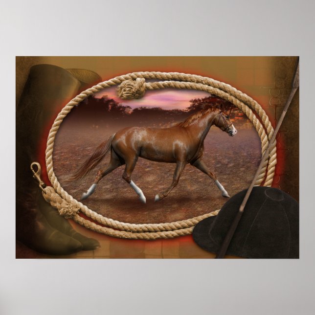 Poster Tennessee Walker Horse "The Trotter" (Frente)