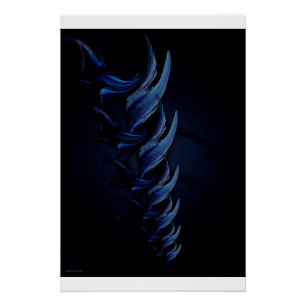 Póster "Tensão De Azul", Poster brilhante