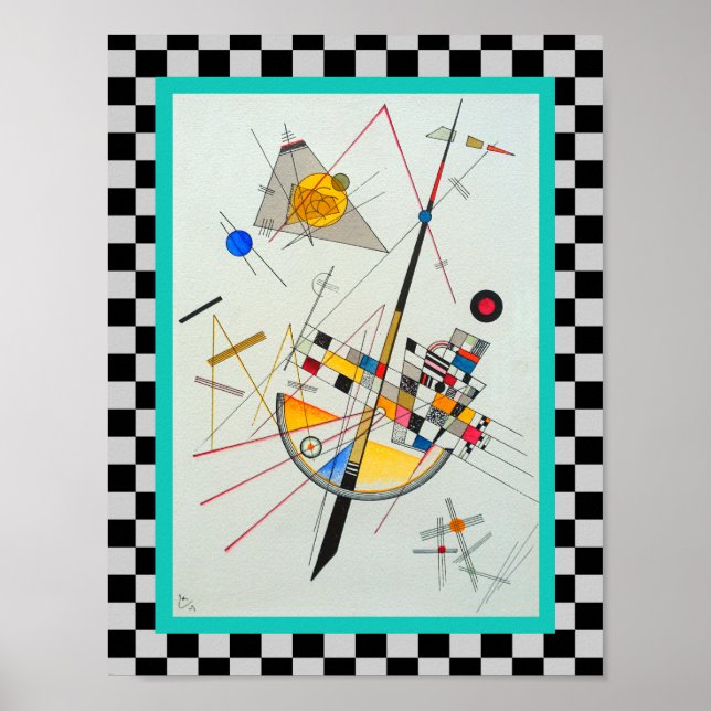Poster Tensão Delicada por Wassily Kandinsky (Frente)