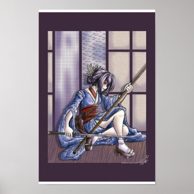 Poster Tenshi, o ninja geisha (Frente)