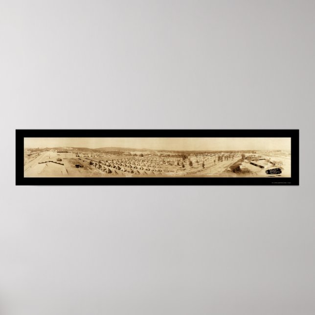 Póster Tent Camp Sevier SC Foto 1918 (Frente)