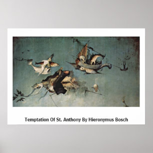 Póster Tentação de St Anthony por Hieronymus Bosch