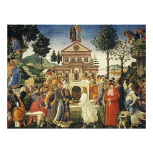 Póster Tentações de Cristo por Sandro Botticelli