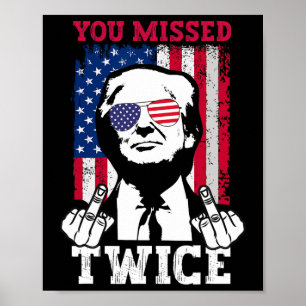 Poster Tentativa de Inação de Trump Trump 2025 Você Errou