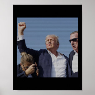 Poster Tentativa de Inibição de Trump - Rally Pensilvânia