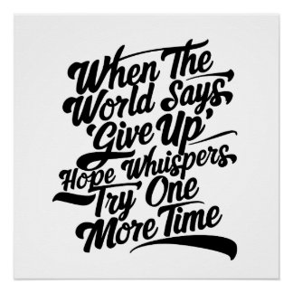 Póster Tente mais uma vez