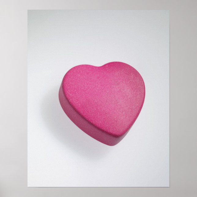 Poster Tente novamente doces cardíacos (Frente)