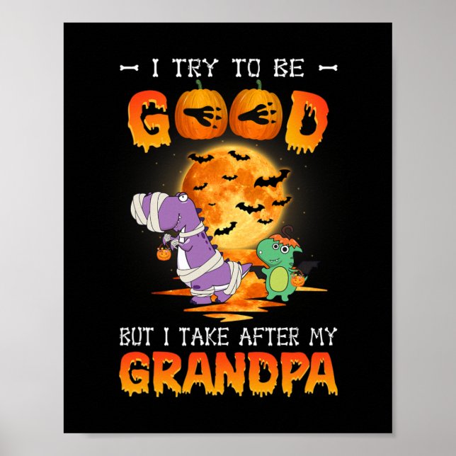Poster Tento Ser Bom, Mas Atrás Do Meu Avô Hallo (Frente)