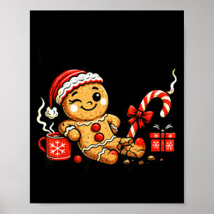 Poster Tentou decorar com glacê o pão de gengibre para en