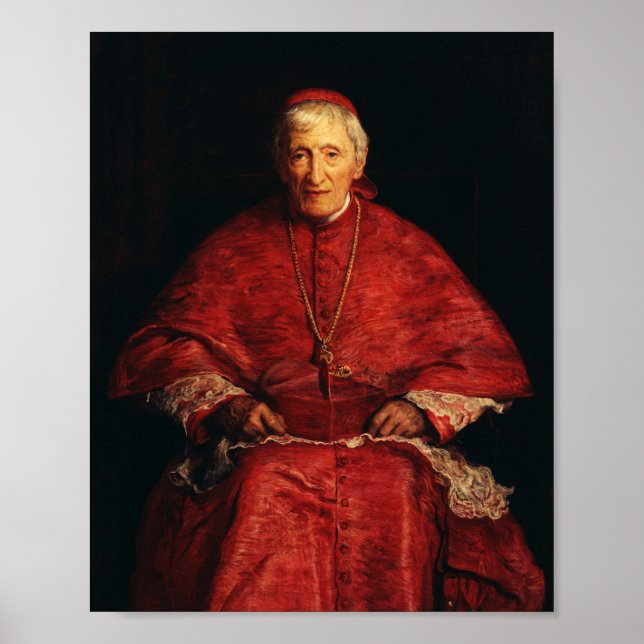Poster Teólogo inglês do santo John Henry Newman (Frente)