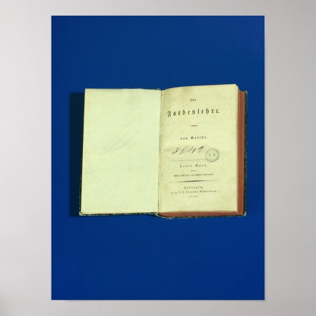 Poster Teoria das Cores, 1810 (Frente)