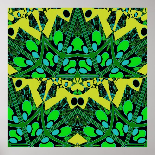 Poster Teoria dos Ovos III - Ken Gage Abstrato (Frente)