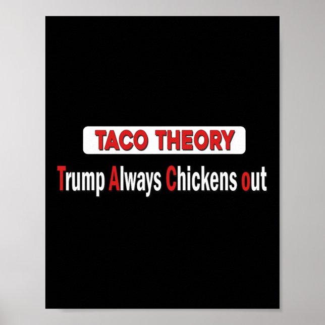 Poster Teoria Engraçada do Taco Supera Tacos de Sempre Fu (Frente)