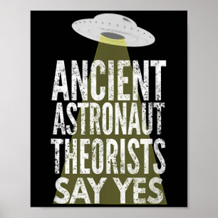 Poster Teóricos dos Astronautas Antigos Dizem Sim