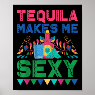 Poster Tequila me faz Y - Cinco mexicanos de Mayo Fiesta