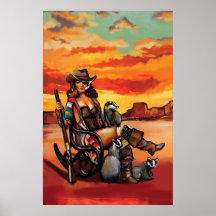 "Tequila Sunrise", Legal Vintage Pinup Arte de Pre