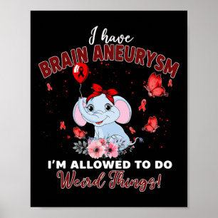 Poster Ter Elefante De Aneurisma Cerebral Autorizado A Fa
