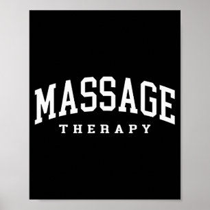 Poster Terapeuta de massagem engraçado terapia muscular e