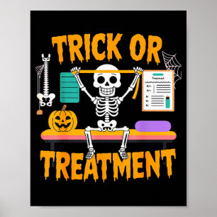 Poster Terapeuta de Terapia Física no Halloween Pt Gincan