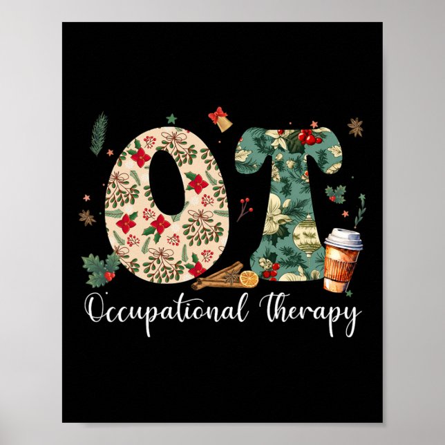 Poster Terapeuta de Terapia Ocupacional Natal Ot Ota Eu (Frente)