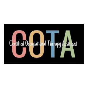 Póster Terapeuta Ocupacional Certificado Assistente TO