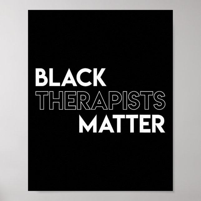 Poster Terapeutas Negros Problema Mês da História African (Frente)