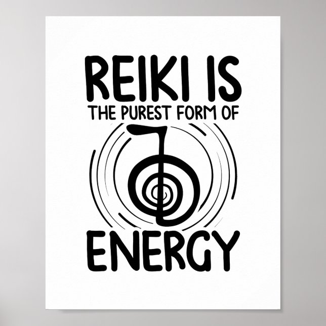 Poster Terapêutica com Reiki (Frente)