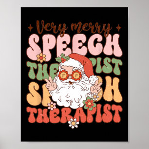 Poster Terapêutica De Voz Muito Feliz Slp Natal Bo