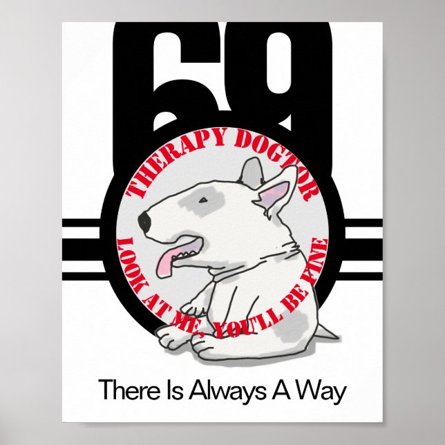 Poster Terapêutica Dogtor Doodle Art (Frente)