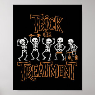 Poster Terapêutica Física Com Truques Ou Tratamento Pt