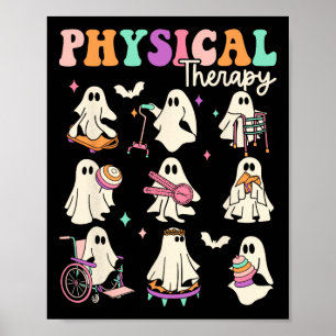 Poster Terapêutica Física Fantasma Engraçada Terapêutica