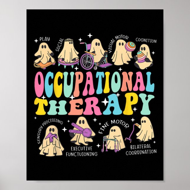 Poster Terapêutica Ocupacional Halloween Spooky (Frente)