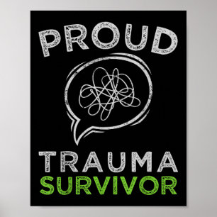 Poster Terapêutica Orgulhosa De Sobrevivência Traumática