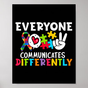 Poster Terapia da Fala Todos Comunicam de Maneira Diferen