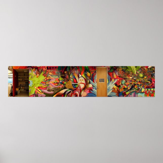 Póster Terapia de Cores Mural @ Zazzle (Frente)