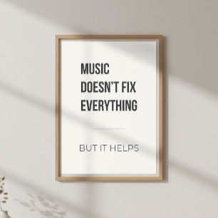 Poster Terapia de Música Motivacional Calma