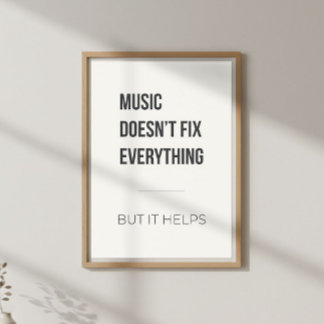 Poster Terapia de Música Motivacional Calma