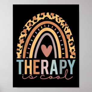 Poster Terapia É Consciência Mental Legal Leopard Cu