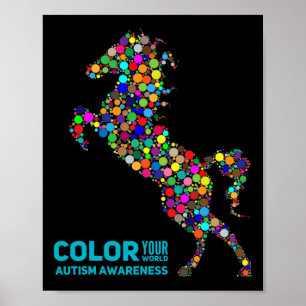 Poster Terapia Equina Conscientização Autismo Presente de