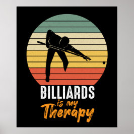 Poster Terapia legal Billiards, palavra arte