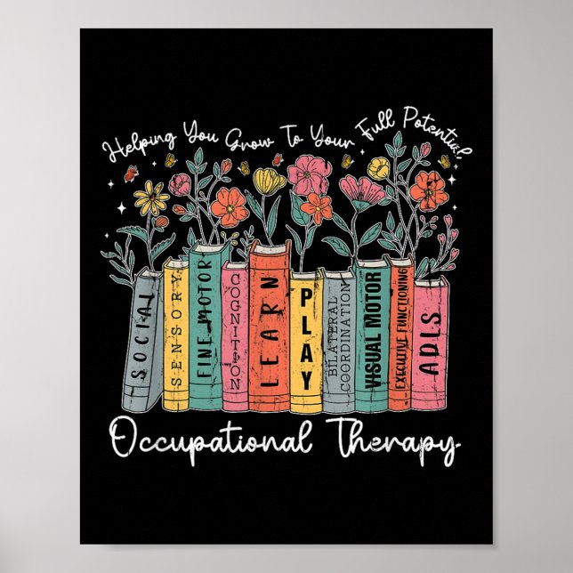 Poster Terapia Ocupacional Ajudando-O A Crescer Para O Se (Frente)