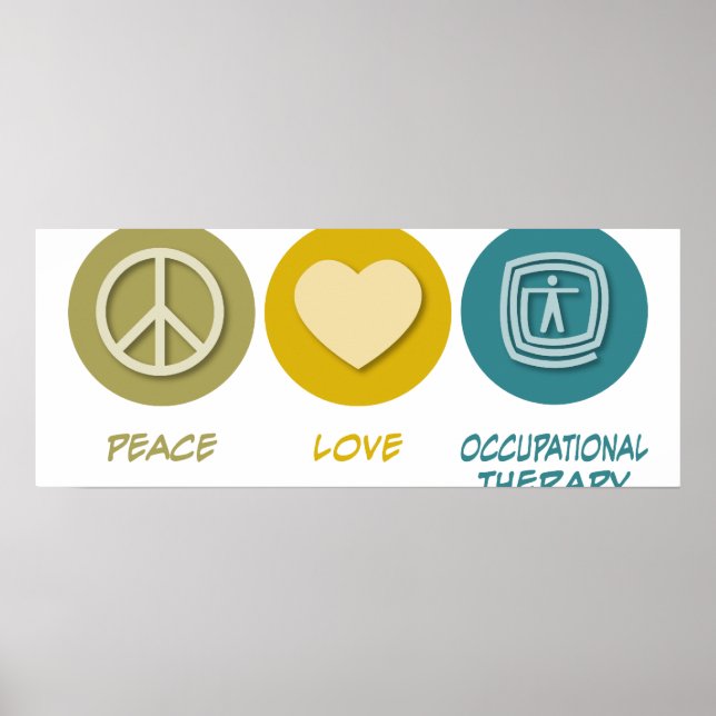 Poster Terapia Ocupacional de Paz e Amor (Frente)