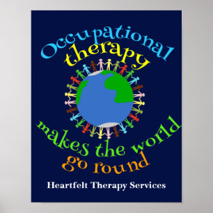 Poster Terapia ocupacional faz o mundo girar OT