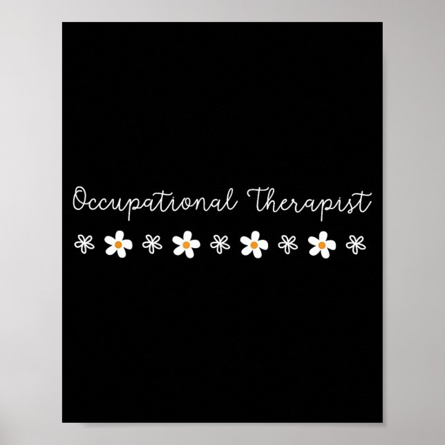 Poster Terapia Ocupacional Flor de Margarida Fofa Terapis (Frente)