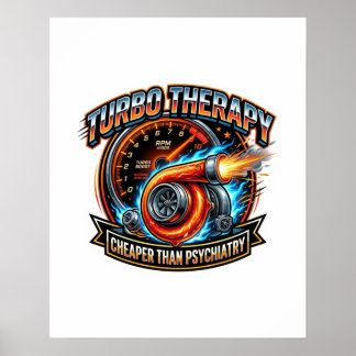 Poster Terapia Turbo Mais Barata Que Psiquiatria - JDM Tu